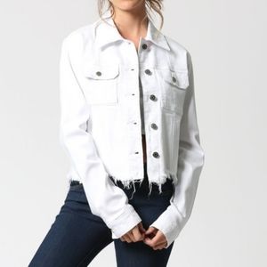 hidden white denim jacket